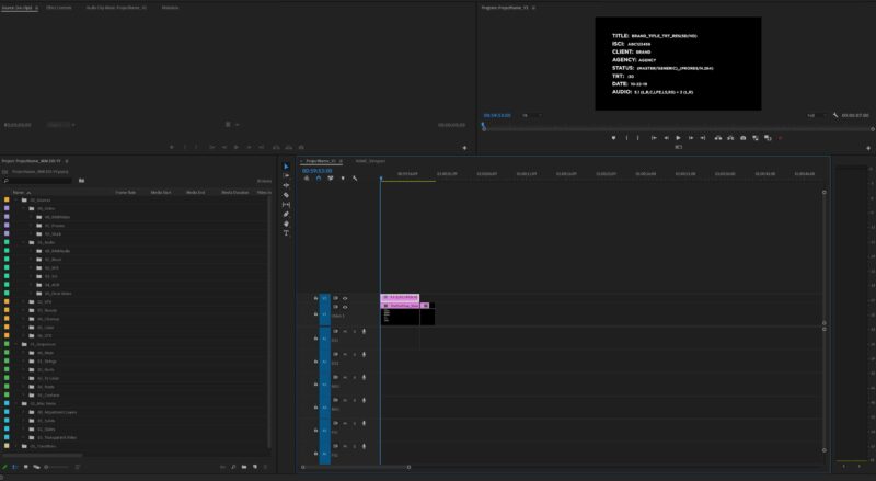 Professional Folder Structure for Premiere Pro - The Post Flow