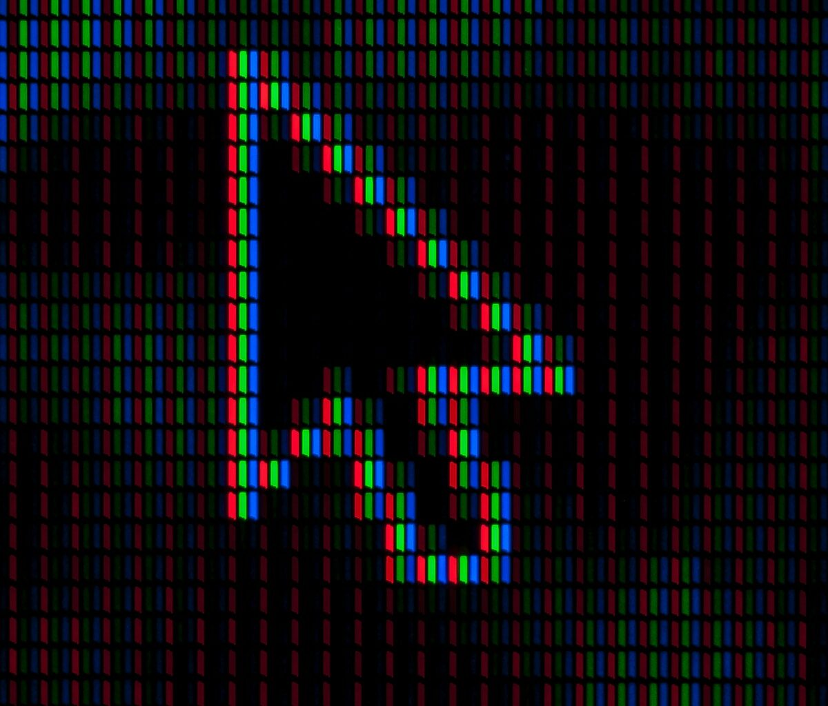 white arrow logo
