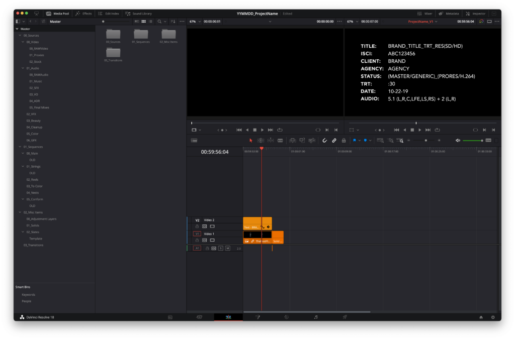 Professional Folder Structure for DaVinci Resolve - The Post Flow
