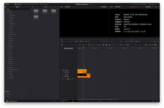 Professional Folder Structure for DaVinci Resolve - The Post Flow