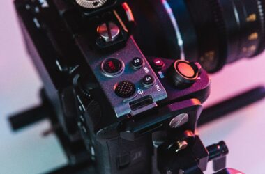 a close up of a camera