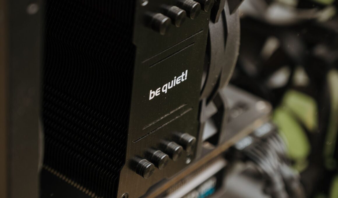 air cooler and EVGA GPU inside a dark case interior
